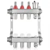 JG Underfloor 3 Port LowFit Underfloor Heating Manifold Brushed Steel 1 JG Underfloor 3 Port LowFit Underfloor Heating Manifold Brushed Steel -Underfloor Heating Shop 178TY P