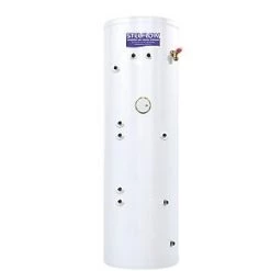 RM Cylinders Stelflow Indirect Unvented High Gain Twin Coil Hot Water Cylinder 250Ltr 3kW
