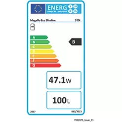 Heatrae Sadia Megaflo Eco Slimline 100i Indirect Unvented Unvented Hot Water Cylinder 100Ltr -Underfloor Heating Shop 422FP A1
