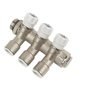 JG Speedfit 3 Port Modular Manifold Silver 3 JG Speedfit 3 Port Modular Manifold Silver
