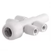 Hep2O Plastic Push-Fit Reducing 4 Port Closed Spigot Manifold 22 x 10mm -Underfloor Heating Shop 9740F P